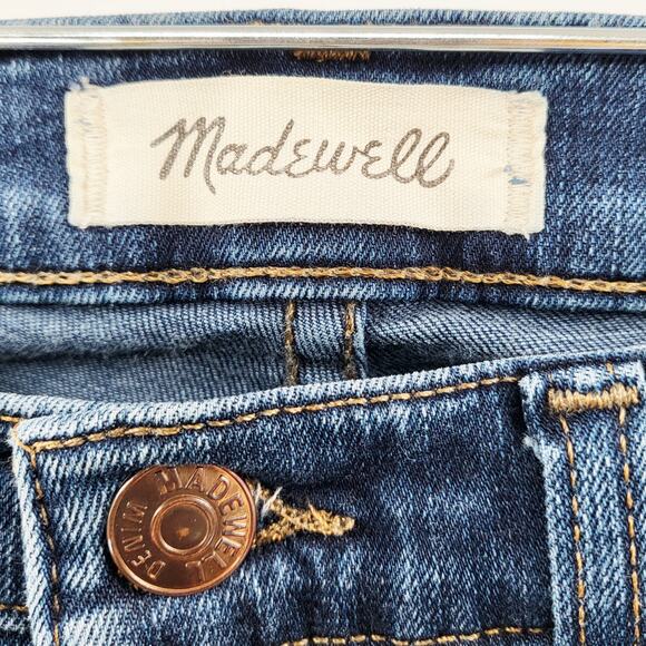 Madewell 10" High-Rise Skinny Jeans 5-Pockets Zip Button Fly Women's Size 26 - Picture 6 of 9
